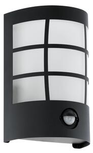 CERNO 1 - Mozgásérzékelős kültéri LED, IP44 fali lámpa, E27 - Eglo-75314