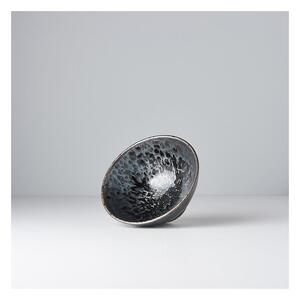 Pearl fekete-szürke kerámia tál, ø 16 cm - MIJ