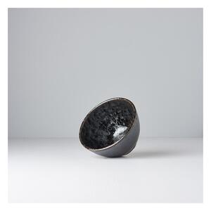 Pearl fekete-szürke kerámia tál, ø 13 cm - MIJ