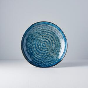 Indigo kék kerámia tányér, ø 23 cm - MIJ