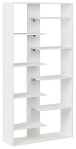 8 szintes könyvespolc FONTAS 180 cm Fehér
