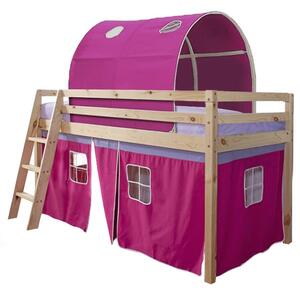 Emeletes ágy 90 cm Indigo (rózsaszín) (ágyráccsal). 744970