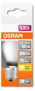 OSRAM Star LED kisgömb, matt üveg búra, 7W 806lm 2700K E27, átlagos élettartam: 15000 óra, fényszín: meleg fehér LED ST CL P 60 GL FR 7W 2700K E27 ( 4058075434905 )