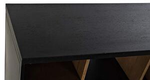 Bútor kőrisfa vas 160x40x75 fekete