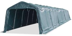 VidaXL sötétzöld elmozdítható PVC állattartó sátor 550 g/m² 3,3 x 16 m