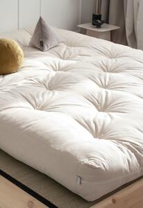 Ziggy kétszemélyes tömörfa ágy fekete Comfort futon matraccal és tatamival, 140 x 200 cm - Karup Design