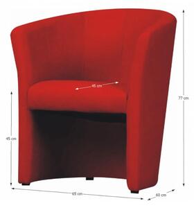 Fotel Cubali Micro piros . 772622