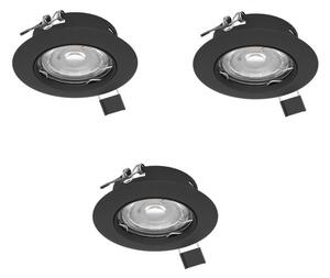 PENETO LED süllyesztett lámpa 3 db-os szett, GU10, átm:7,8cm, 3x250lm - Eglo-900754