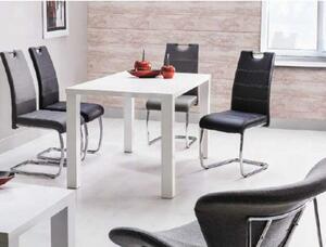 KONDELA Étkezőasztal, fehér magasfényű HG, 120x80 cm, ASPER NEW TYP 2