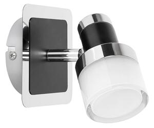 Harold Fürdőszobai LED lámpa 5W,IP44,króm/fekete/opál - Raba-5021