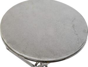 Asztal telefonos aluminium kő 36x57 fehér