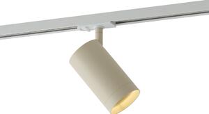 Modern bézs spotlámpa 1 fázisú sínrendszerhez GU10 70mm - Iconic Jeana Luxe