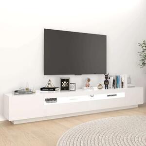 Modern LED TV Szekrény - Fehér - 260cm