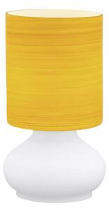 EGLO 13956 LEONOR asztali lámpa, fehér, narancssárga színben, MAX 1X60W teljesítménnyel, E27-es foglalattal, zsinórkapcsolóval ( EGLO 13956 )