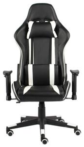 VidaXL fehér PVC forgó gamer szék