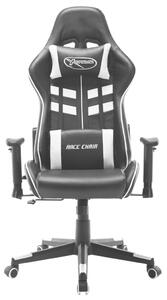 VidaXL fekete és fehér műbőr gamer szék