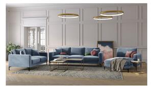 Harmony világoskék bársony kanapé, 220 cm - Kooko Home