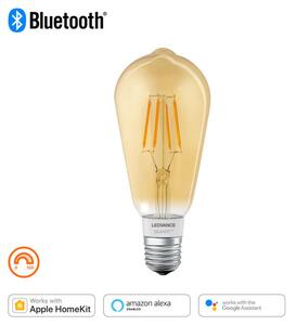 LEDVANCE SMART+ Bluetooth vezérlésű, LED fényforrás, Edison forma, Fillament szabályozható, 6 W-os, (2400 K), 725 lm, IP20, 15 000 óra élettartammal, foglalat: E27, hangvezérelhető (4058075208605)