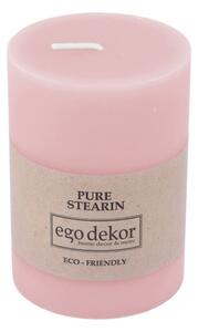 Friendly rózsaszín gyertya, égési idő 37 óra - Rustic candles by Ego dekor