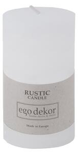 Rus fehér gyertya, égési idő 38 óra - Rustic candles by Ego dekor