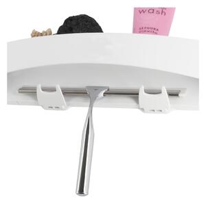 Clever Flip Shower Shelf fehér öntapadós fali polc - Compactor