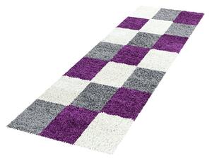 Lila-szürke futószőnyeg 80x250 cm Life – Ayyildiz Carpets