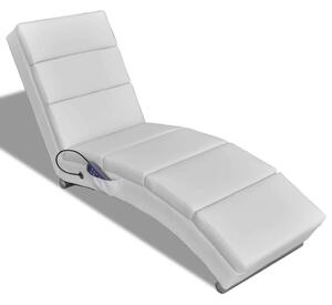 RelaxPro Masszázsfotel - Fehér - Fűtéssel