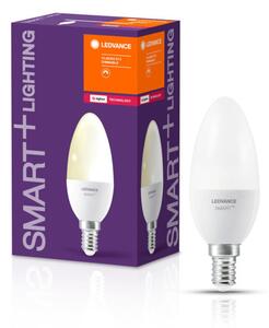 LEDVANCE SMART+ Zigbee vezérlésű, LED fényforrás, gyertya alakú, szabályozható, 5 W-os, (2700 K), 470 lm, IP20, 20 000 óra élettartammal, foglalat: E14, hangvezérelhető, (LEDVANCE 4058075208421)
