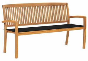 Teakfa Kerti Pad Párnával - 159 cm