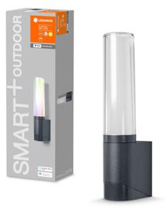 LEDVANCE SMART+ WIFI vezérlésű FLARE Wall, kültéri, LED fali lámpa, 7,5 W-os, meleg fehér / RGBW 3000 K,IP44, 320 lm, 25 000 óra élettartammal, foglalat: LED modul, hangvezérelhető (4058075478275)