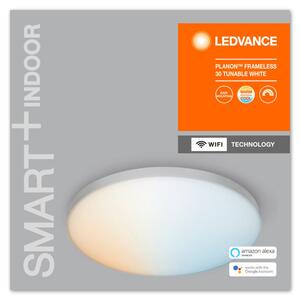 LEDVANCE SMART+ WIFI vezérlésű PLANON 300 mennyezeti LED lámpa 20 W-os beltéri változtatható színhőmérséklet: fehér 3000-6500 K IP20 1700 lm 25 000 óra LED modul hangvezérelhető 4058075484672