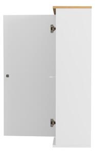 Dot fehér egyajtós szekrény, 3 polccal, magasság 95 cm - Tenzo