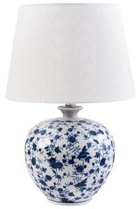 Asztali lámpa SILVES Porcelán Fehér/kék