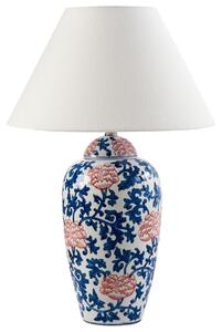 Asztali lámpa VERUSA Porcelán Fehér/kék