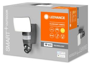 LEDVANCE SMART+ WIFI vezérlésű, FLOOD Cameral, kültéri, LED fali lámpa, 24 W-os, 3000 K,IP44, 1800 lm fényerővel, 25 000 óra élettartammal, foglalat: LED modul, hangvezérelhető (4058075478312)