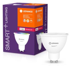 LEDVANCE SMART+ Zigbee vezérlésű LED fényforrás SPOT GU10 szabályozható 5 W-os változtatható színhőmérséklet:fehér / RGBW 2700-6500 K 350 lm IP20 20 000 óra GU10 hangvezérelhető 4058075208445