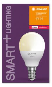 LEDVANCE SMART+ Zigbee vezérlésű, LED fényforrás, Mini bulb, szabályozható, 5 W-os, ( 2700 K ), 470 lm, IP20, 20 000 óra élettartammal, foglalat: E14, hangvezérelhető, ( LEDVANCE 4058075485150 )