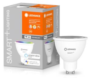 LEDVANCE SMART+ WIFI vezérlésű LED fényforrás SPOT GU10 szabályozható 5 W-os változtatható színhőmérséklet: fehér / RGBW 2700-6500 K 350 lm IP20 20 000 óra GU10 hangvezérelhető 4058075485693