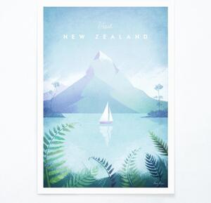 Poszter New Zealand, 30x40 cm - Travelposter