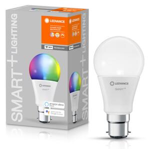 LEDVANCE SMART+ WIFI vezérlésű LED fényforrás Classic forma szabályozható 9 W-os változtatható színhőmérséklet: fehér / RGBW 2700-6500 K 806 lm IP20 15 000 óra B22d hangvezérelhető 4058075521414
