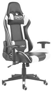VidaXL Gamer Szék - Fekete-Fehér - Ergonomikus