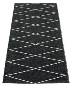 Fekete kültéri-beltéri futószőnyeg 70x160 cm Max Black – Pappelina