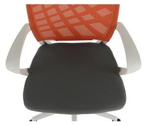 Irodai szék, narancssárga/szürke/fehér, VIDAL