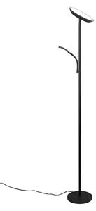 Fekete LED állólámpa (magasság 178 cm) Specter – Trio