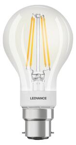 LEDVANCE SMART+ Bluetooth vezérlésű, LED fényforrás, Classic forma, Fillament, szabályozható, 6 W-os, (2700 K), 806 lm, IP20, 15 000 óra élettartammal, foglalat: B22, hangvezérelhető (4058075486201)