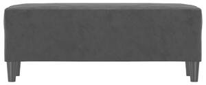 VidaXL fekete bársony pad 100 x 35 x 41 cm
