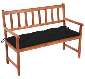 Tömör akácfa kerti pad párnával 120 cm