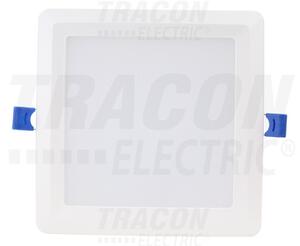Tracon LED-DLNS-12NW, Kompakt beépíthető LED mélysugárzó SAMSUNG chippel 230 VAC; 12W; 960lm; D=170×170 mm, 4000 K; IP20