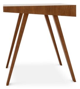 Barna asztal kőrisfa lábakkal, 140 x 70 cm - EMKO
