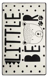 Bear fekete-fehér csúszásgátlós gyerekszőnyeg, 100 x 160 cm Chilai